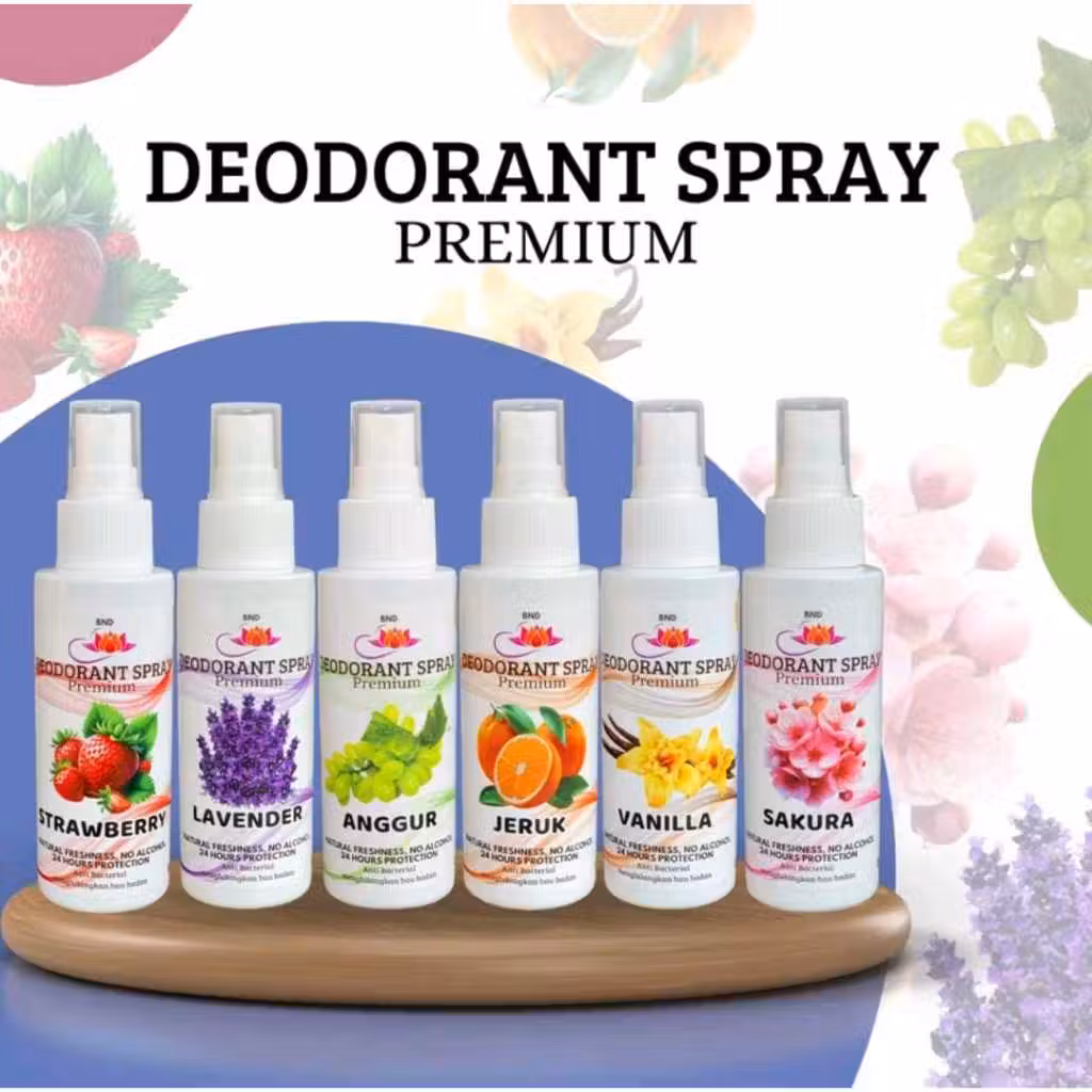 Deodorant Tawas Spray Wangi Premium