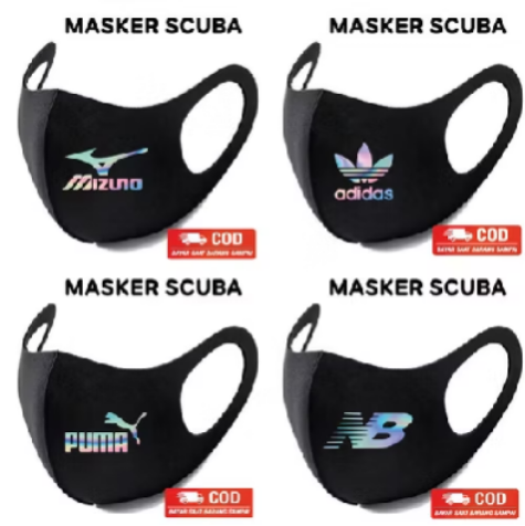 Masker Scuba Logo Sport
