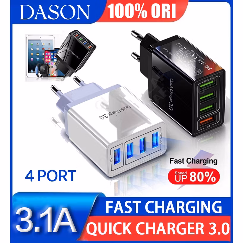 Adapter Charger USB 4 port Original